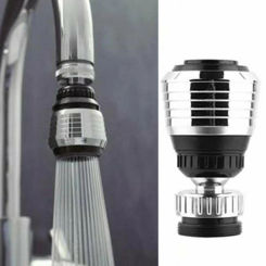 360 Rotate Swivel Kitchen Tap Aerator Faucet Nozzle Filter ABS Chrome 24mm Male Thread Faucet Replacement Bathroom Accessories