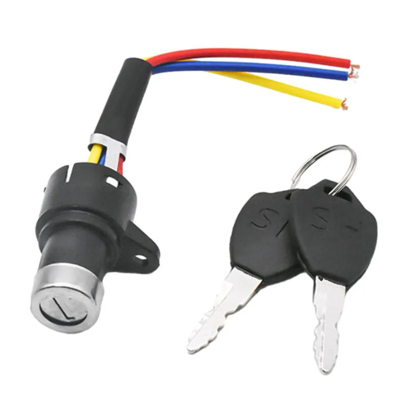 Description Picture 2 of itemE-Bike Ignition Key Switch 3 Wire Position For Electric Scooter Lock+Key Ignition Key Switch Electric Bicycle Accessories