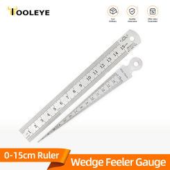 1-15mm Wedge Feeler Gauges For Measurement Clearance Ruler Gap Ruler Filler Gauge Measuring Probes Thickness Meter Steel Ruler