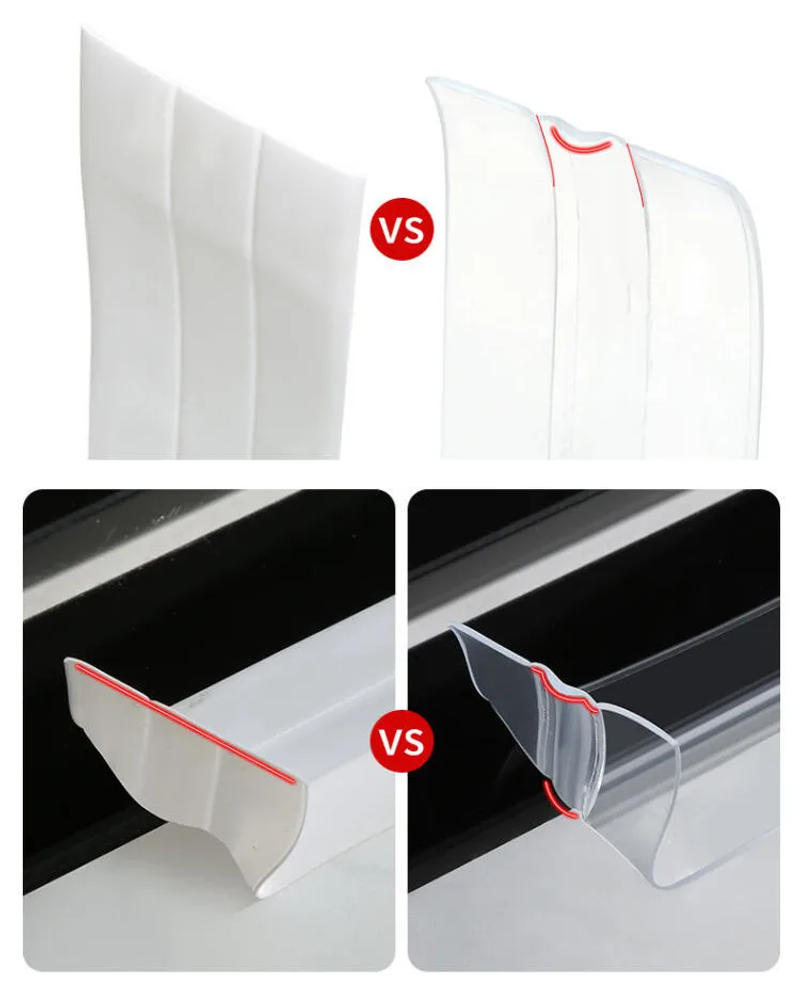 Description Picture 3 of item1 Roll of Sink Waterproof Sticker Home Anti-mold and Dustproof Tape Transparent Pvc Countertop Toilet Gap Accessories Supplies