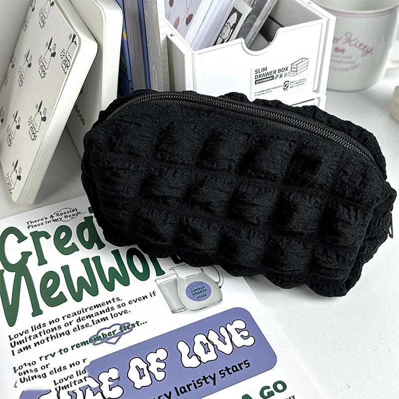 Description Picture 6 of itemCosmetics Storage Bag Toiletry Makeup Brushes Eyebrow Pencil Lipstick Case For Women Girls Kawaii Cloud Bubble Pouch Organizer