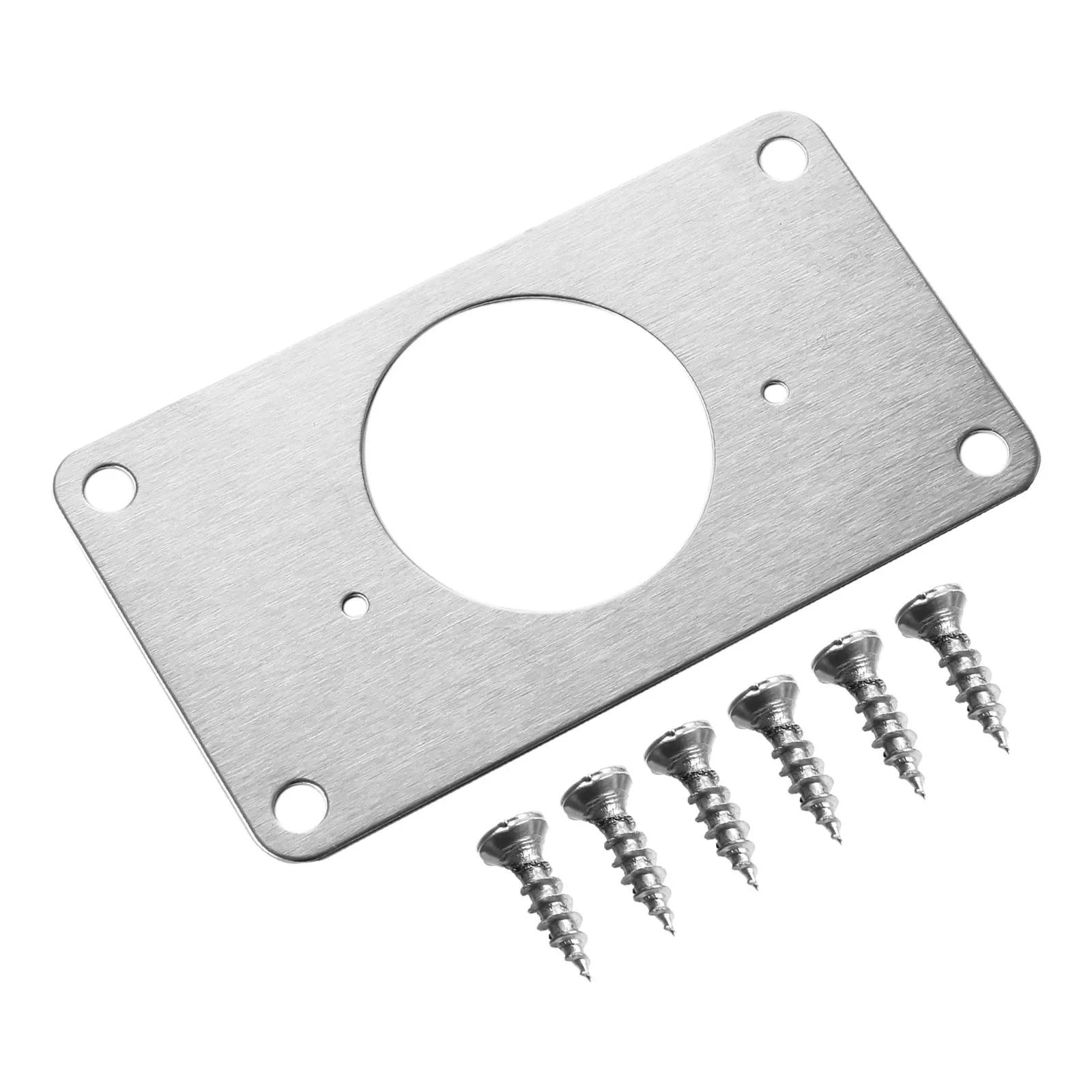 Description Picture 5 of item1/2/4/10 Pieces Hinge Repair Plate Cabinet Furniture Drawer Table Stainless Steel Home Hardware Hinge Fixing Plate