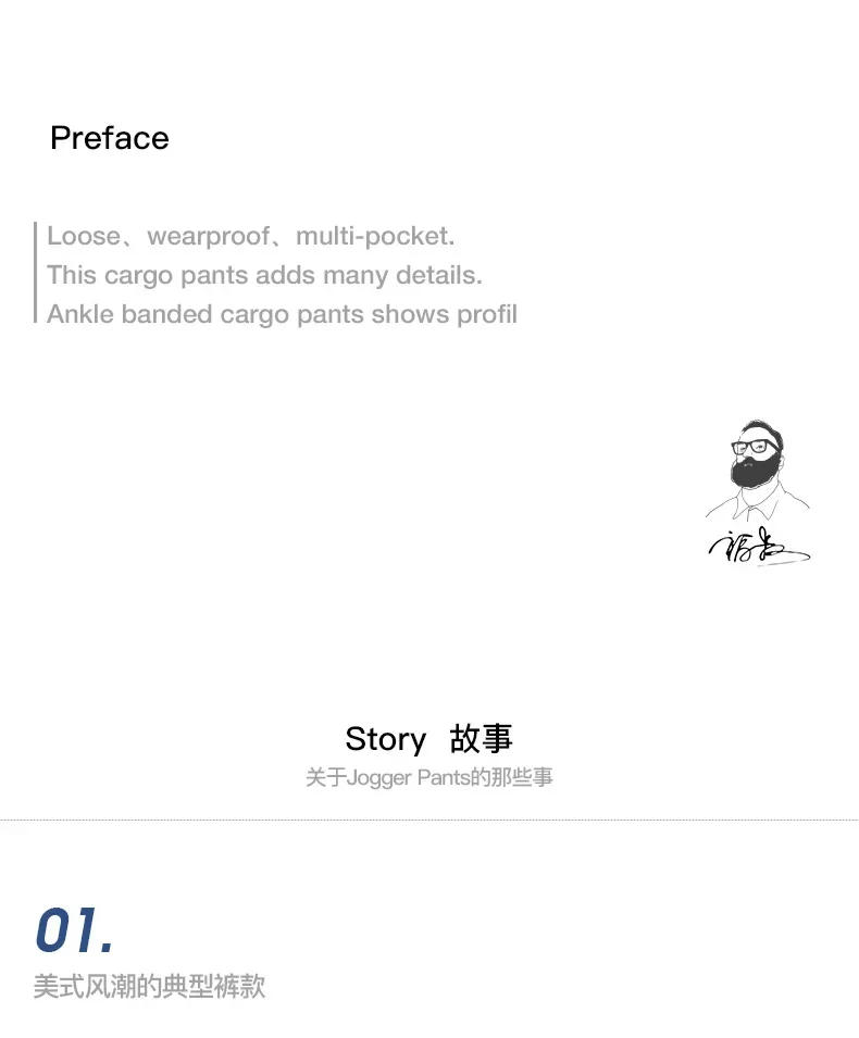 Description Picture 4 of itemMaden Black Legging Casual Pants Autumn and Winter Nine-point Necked Overalls Multi-Pocket Men's Trousers Fashion Cargo Pants