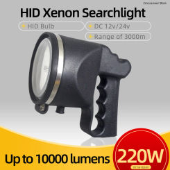 Powerful Flashlight for Hunting Camping Flashlight HID Xenon Searchlight 12v Work Light Strong Torch Fishing Spotlight