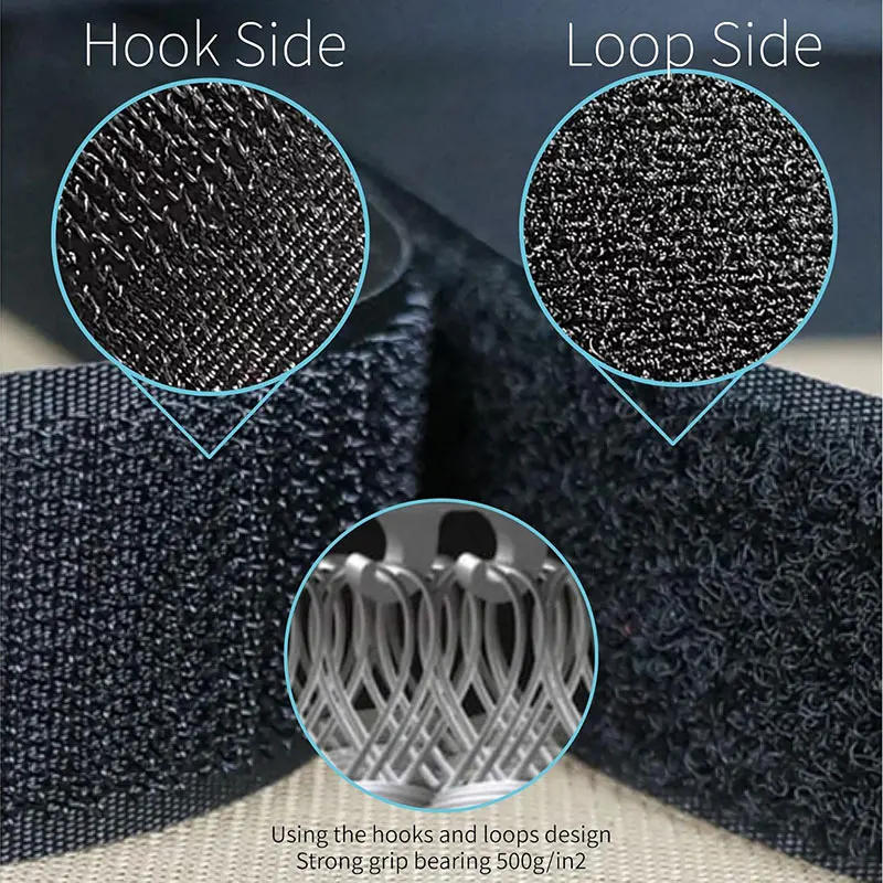 Description Picture 5 of item25Meter Sew on Hook and Loop Strips Fastening Nylon Fabric Tape Colorful Non-Adhesive Nylon Fastener Interlocking Tape 2cm Width