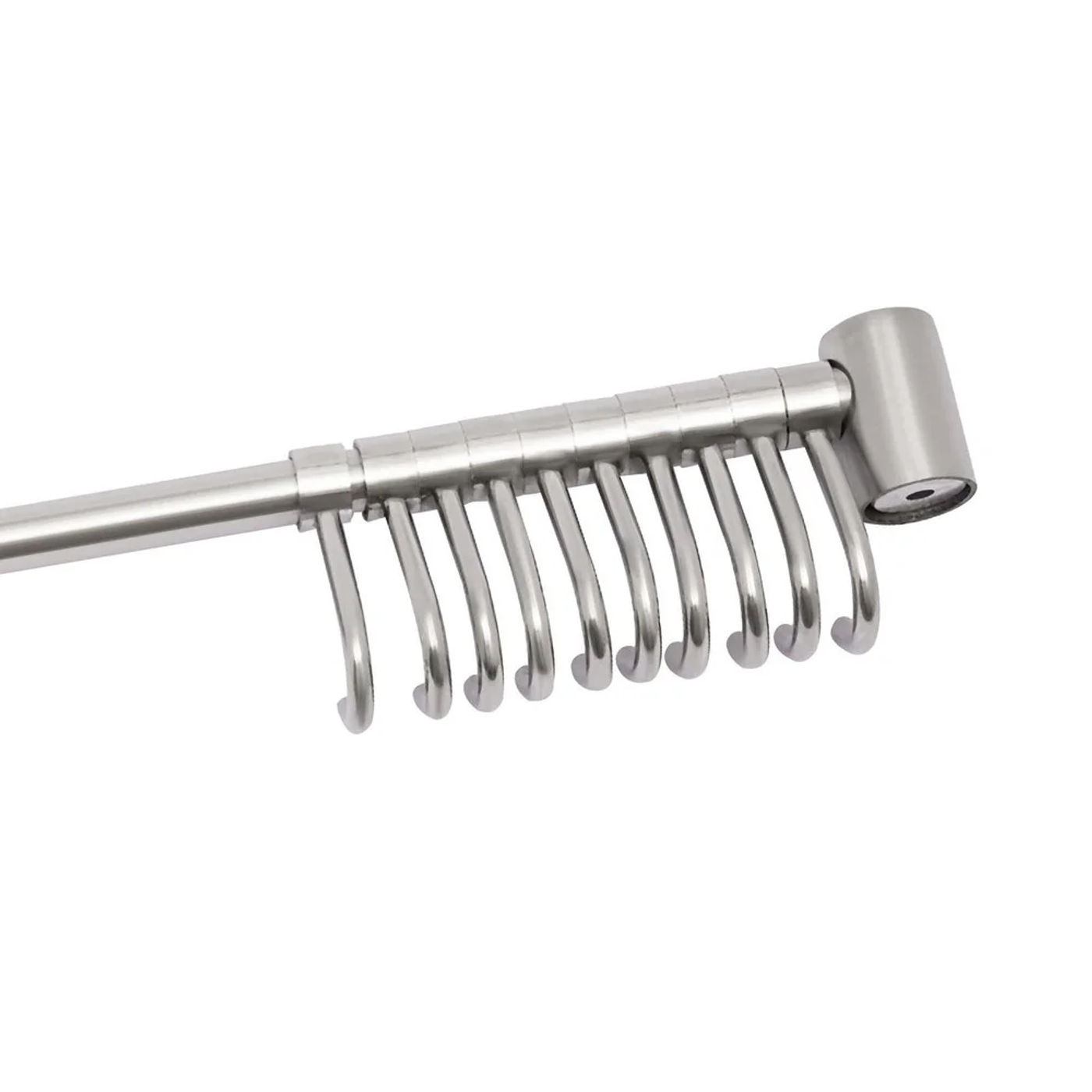 Description Picture 5 of itemBymaocar Utensil Rack 20 Inch Kitchen Hanger Holder Wall-mounted Hanging Rail Rod with 10 Sliding Hooks Storage & Organization