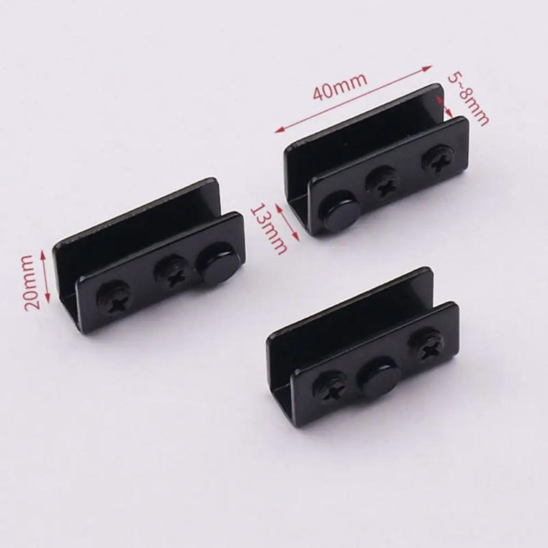 Description Picture 4 of item2PCS Non-perforated Glass Hinge Zinc Alloy Glass Door Hinge Glass Hinge Wine Cabinet Hinge Glass Door Hinge