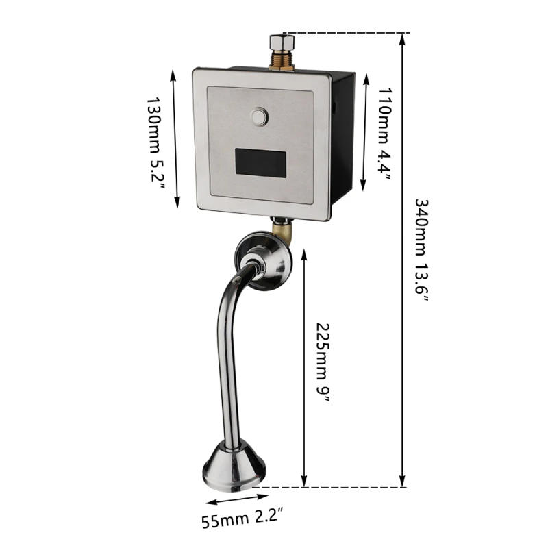 Description Picture 4 of itemToilet Automatic Sensor Urinal Faucet Induction Bathroom Flush Valve Sensor Urinal Wall Mounted Touch Faucet Urinal Taps