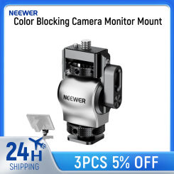 NEEWER Color Blocking Camera Monitor Mount with 3/8" ARRI Screw, 360° Swivel Damping For Atomos Ninja V 5"&7" Field Monitor