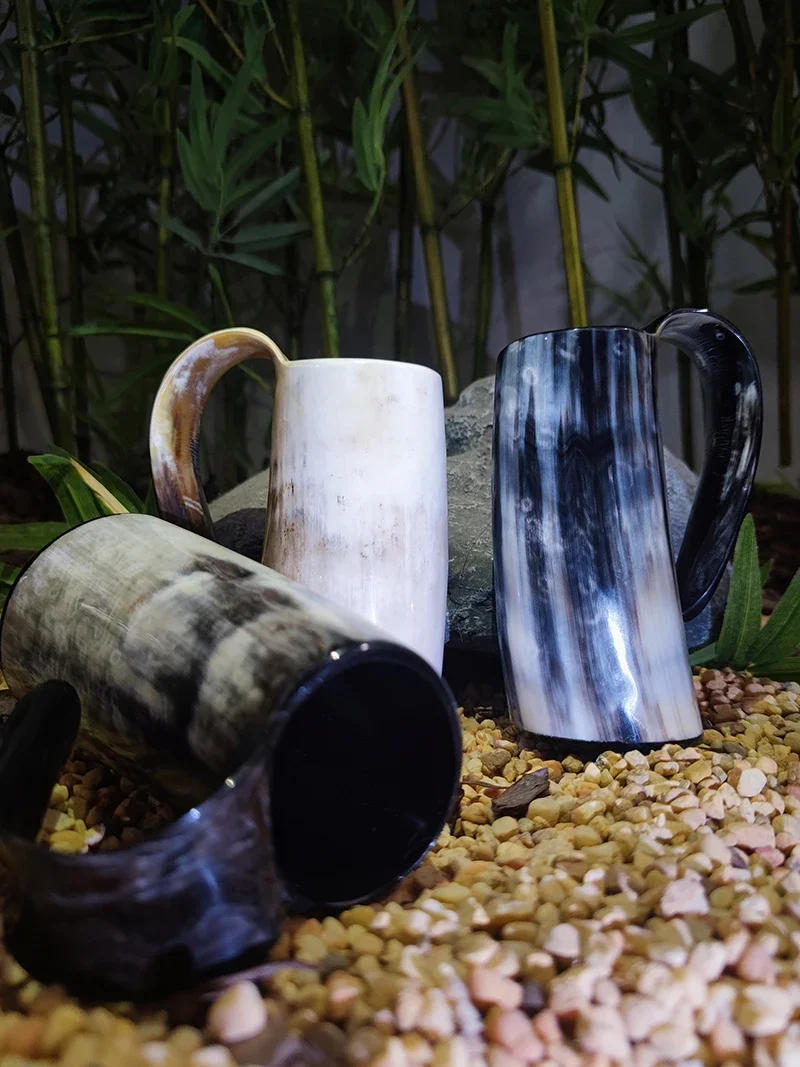 Description Picture 5 of itemWhiskey Shot Glasses Real Horn Mugs Wine Goblet Drinking Viking Cups-Food Safety and One Year Warranty