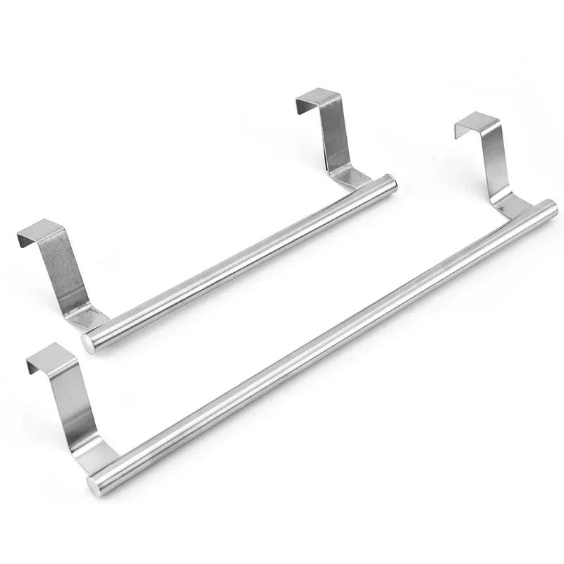 Description Picture 5 of item2 Size Towel Racks Over Kitchen Cabinet Door Towel Rack Bar Hanging Holder Bathroom  Shelf Rack Home Organizer Long Wall Hook