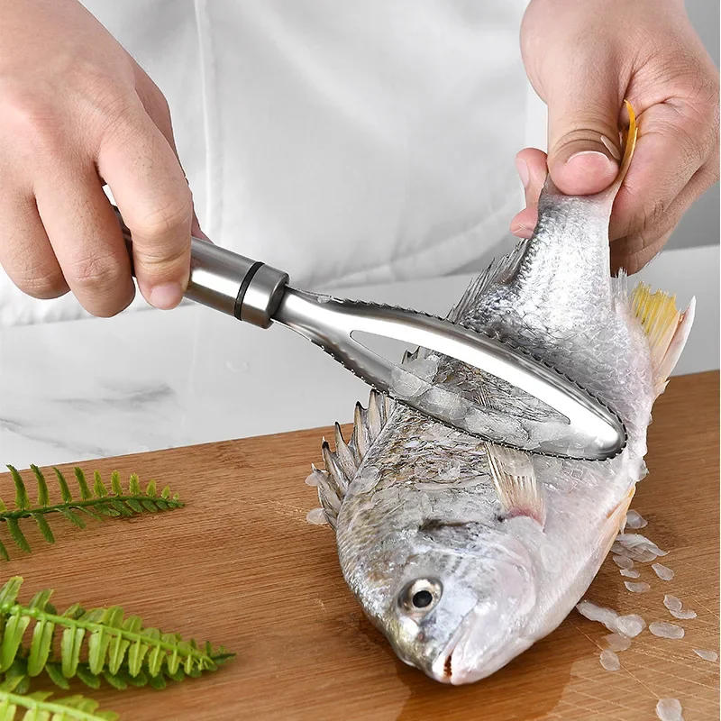 Description Picture 3 of itemFish Scale Remover Kitchen Fish Descaler Tool Fish Bone Tweezers/Fish Descaler Kitchen Utensil Gadget Kitchen Cooking Assistant