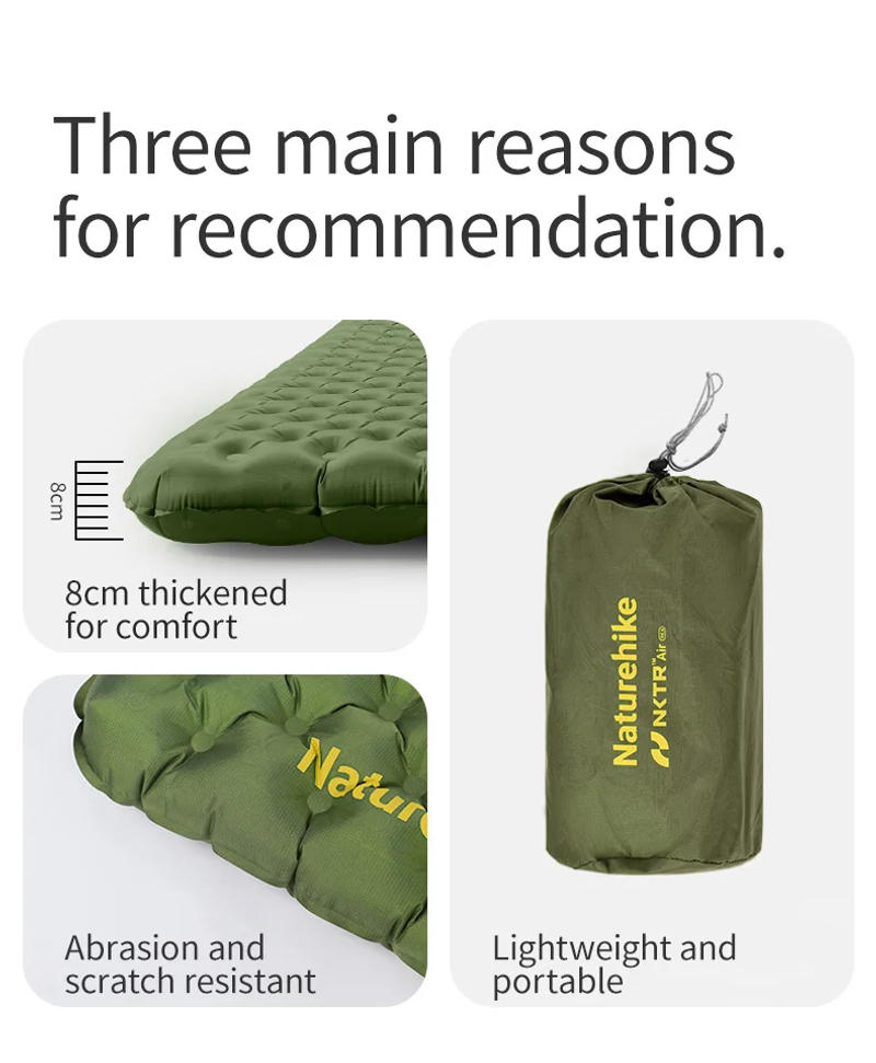Description Picture 4 of itemNaturehike Inflatable Mattress Winter Camping Mat Outdoor Ultralight 1-Person Sleeping Pad 4.6 R Value Air Cushion Travel Mat
