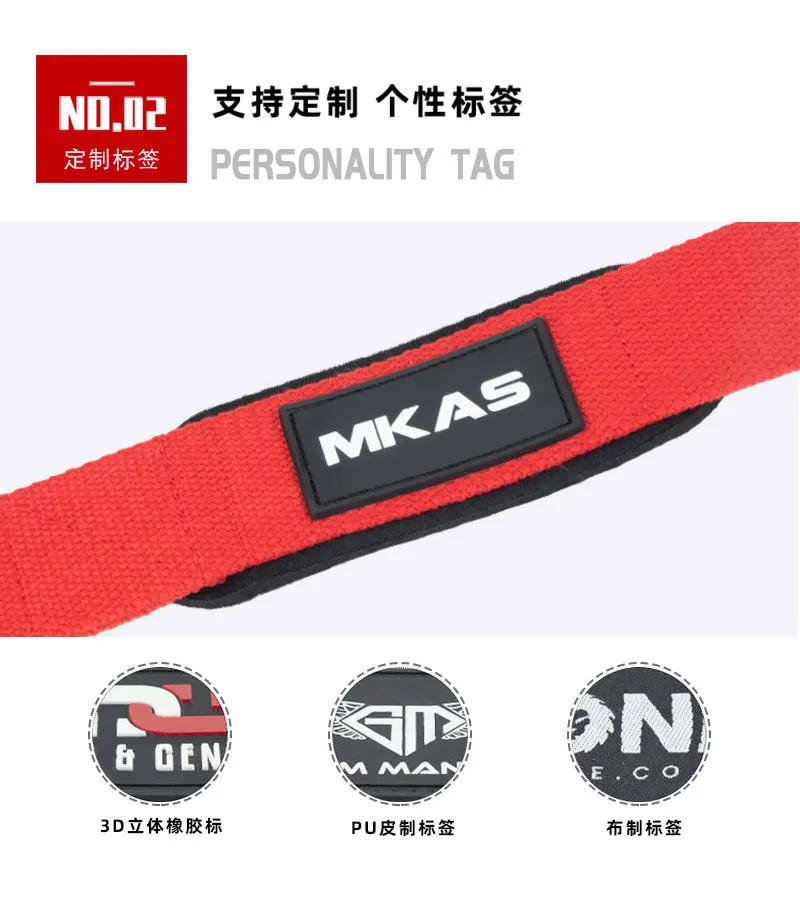 Description Picture 6 of item1 Pair Gym Sports Fitness Wrist Band Anti-slip Pull Up Weight Lifting Training Silicone Wrist Band Hard Pull Grip Power Strap