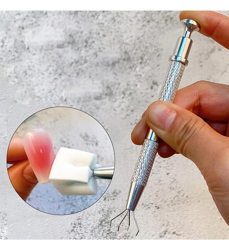 Description Picture 2 of item50PCS Gradient Nail Art Sponge Kit Gel Polish Color Design Brush Dotting Nail Sponge Grab Pen Set Tools For Manicure Accessories