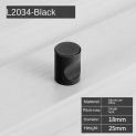 Modern Simple Round Thumb Handle Drawer Wardrobe Cabinet Door Knobs and Pulls Solid Space Aluminum Black/silver Furniture Handle