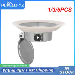 1/3/5PCS Squatting Pan Anti-smell Plug Stainless steel Toilet Floor Deodorize Stopper Bathtub Anti-blocking Cover Bathroom