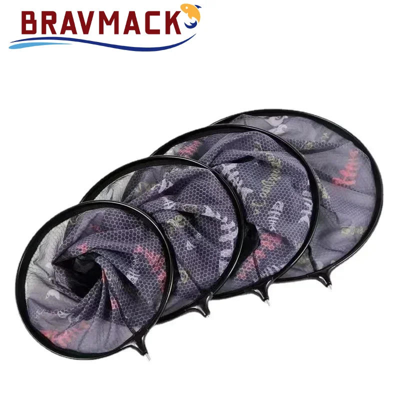 Description Picture 3 of item1 PC Fishing net head with anti-collision feature Aluminum alloy fishing net head Foldable Fishing Net