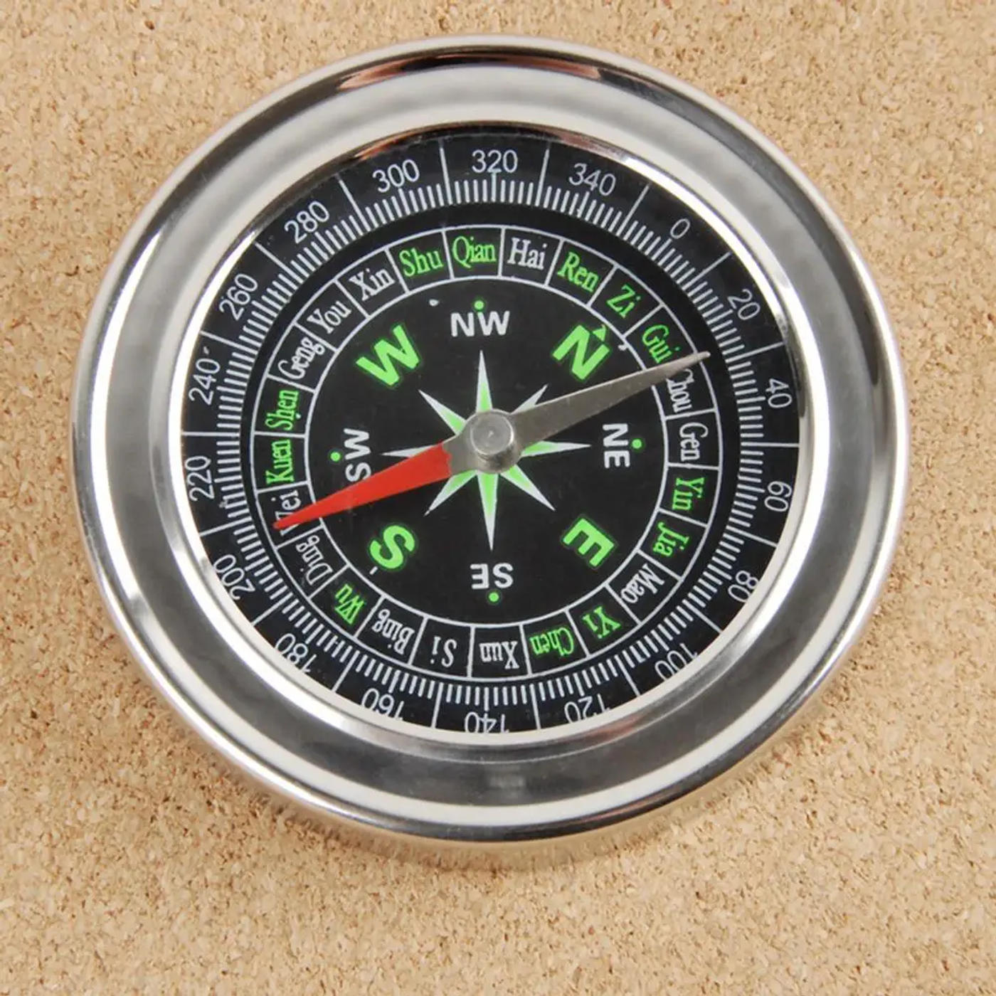 Description Picture 6 of itemLarge Size Stainless Steel Directional Magnetic Compass ABS Outdoor Hiking Compass