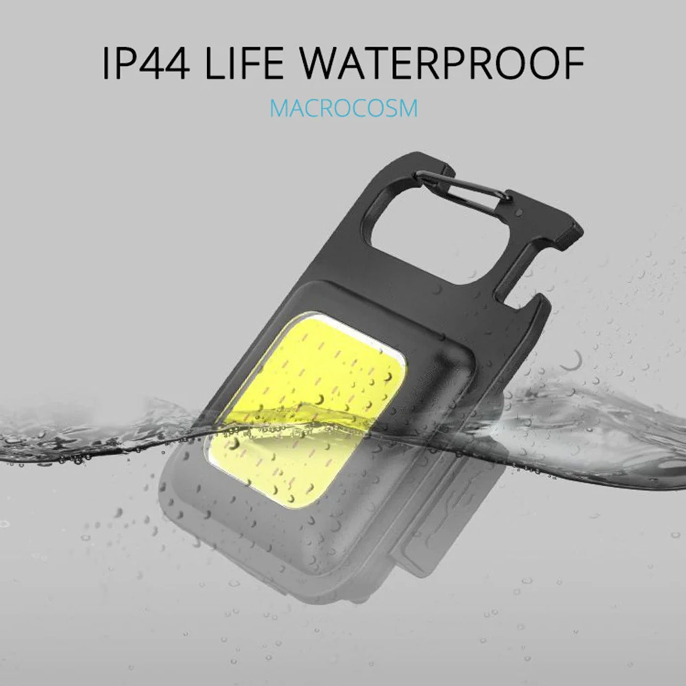 Description Picture 6 of item1-10PCS Mini LED 500LM Flashlight Keychain Multifunctional Portable COB Camping Lamps USB Charging Work Lights Fishing Lanterna