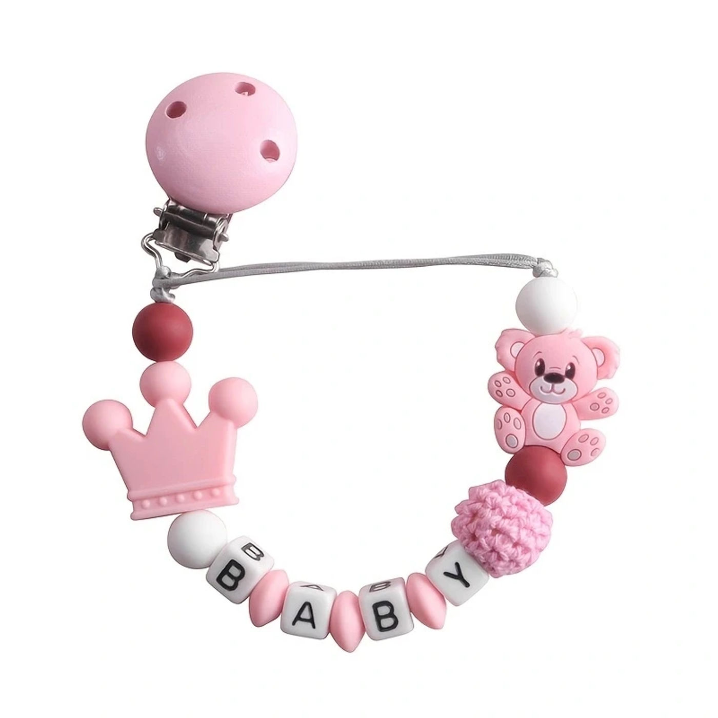 Description Picture 4 of itemKoala Pacifier Chain Holder for Baby Kids Pacifier Clips Teething Silicone Pacifier Clips Infant Teether