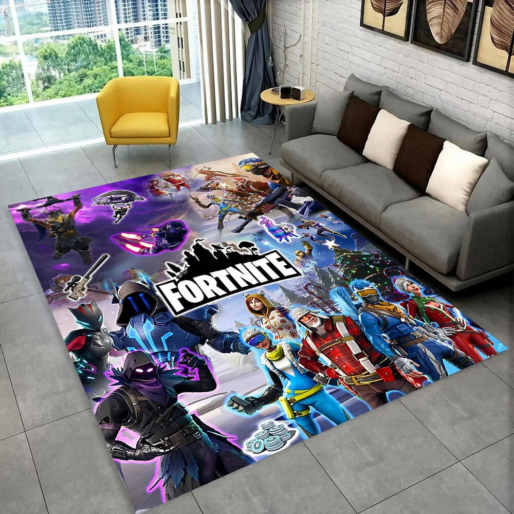 Description Picture 5 of itemCartoon Game 3D F-Fortnite HD Game Rug Carpet for Living Room Bedroom Home Decor,Floor Mat Non-slip for Sofa Doormat Gift Kids