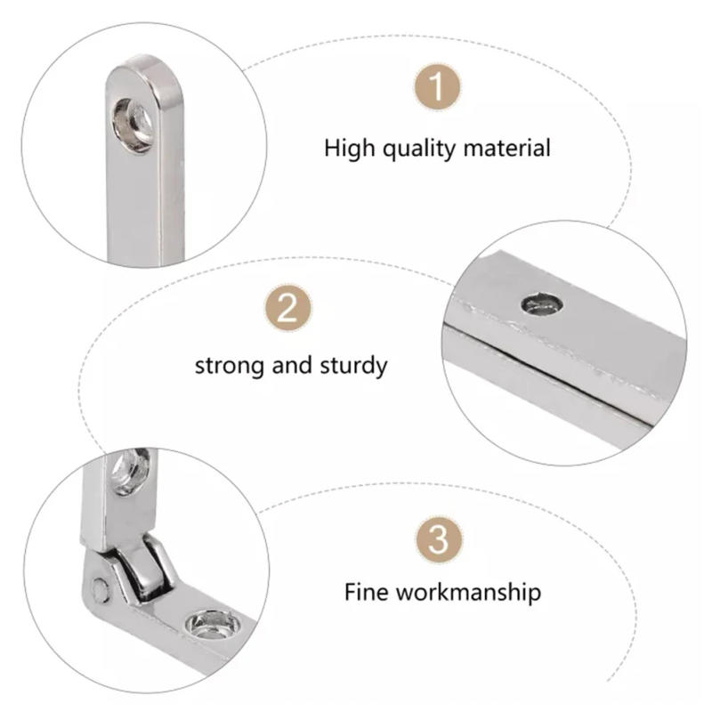 Description Picture 6 of itemBrand New High Quality Spring Hinge 90 Degree Accessories For Jewellery Box Hardware Silver With 40 Pcs Screws