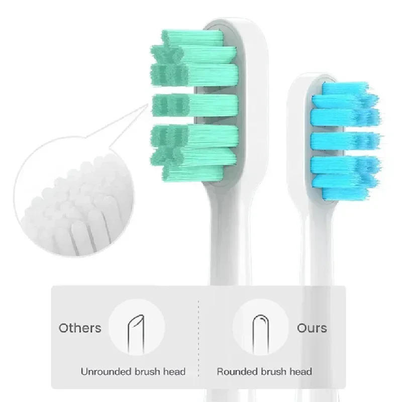 Description Picture 6 of item10PCS Replaceable For XIAOMI MIJIA T300/500/700 Brush Heads Sonic Electric Toothbrush Soft DuPont Bristle Brush Vacuum Nozzles
