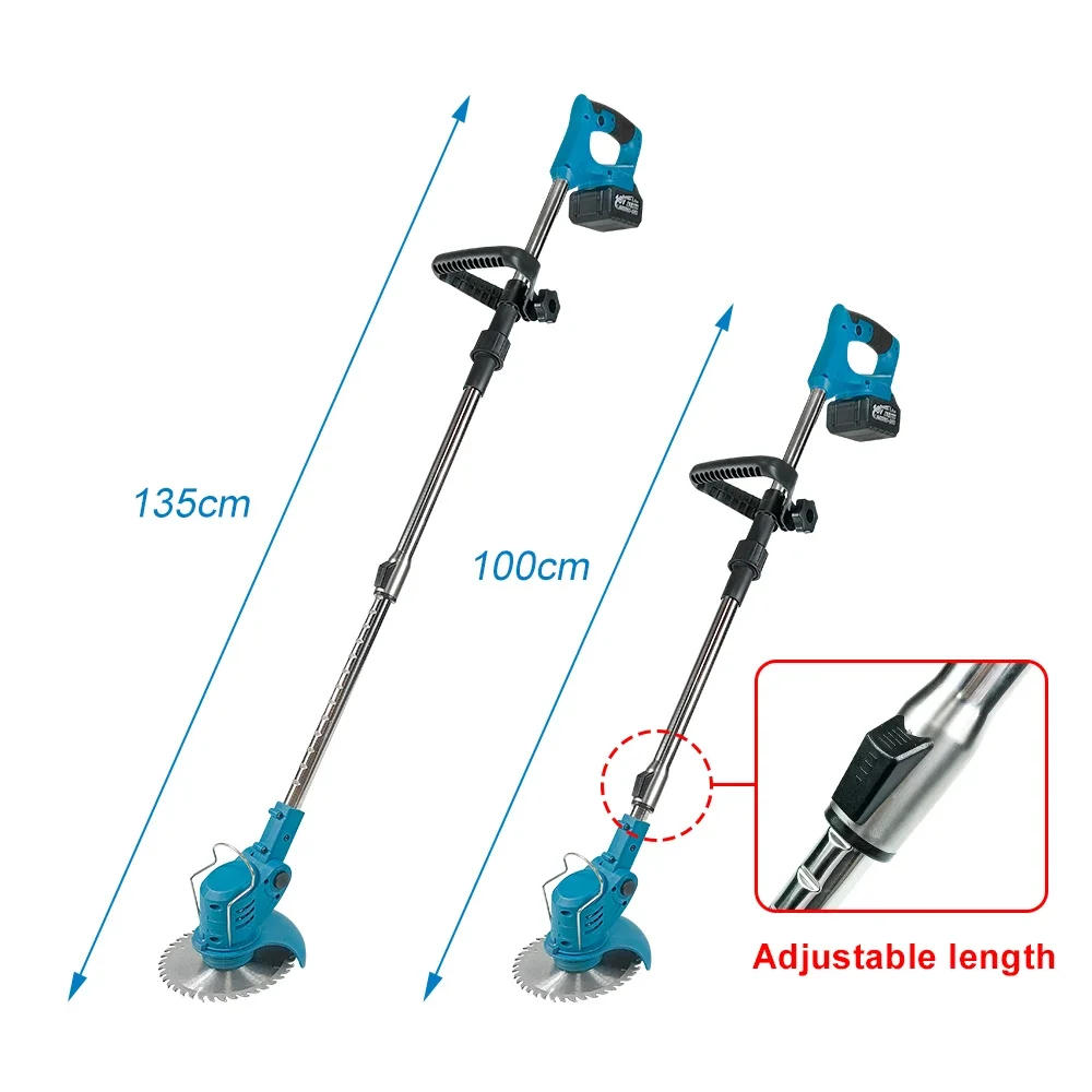 Description Picture 5 of itemKamolee Electric Lawn Mower Cordless Grass Trimmer Length Adjustable Cutter Household Garden Tools For Makita 18V Battery
