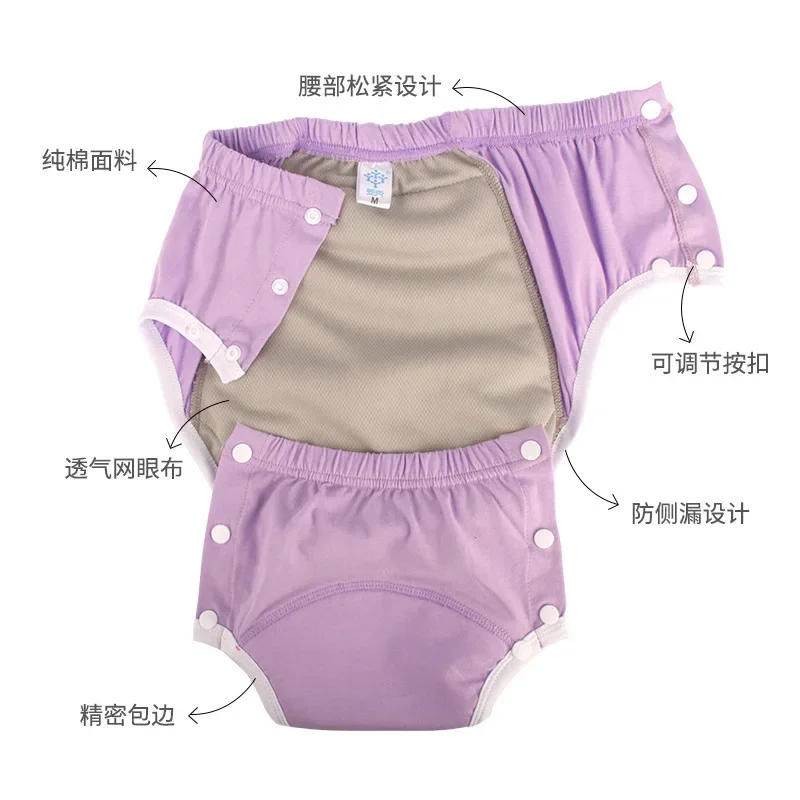 Description Picture 4 of itemCotton Incontinence Pants for Adults: Washable, Breathable, Adjustable Leak-Proof Underwear for Elderly