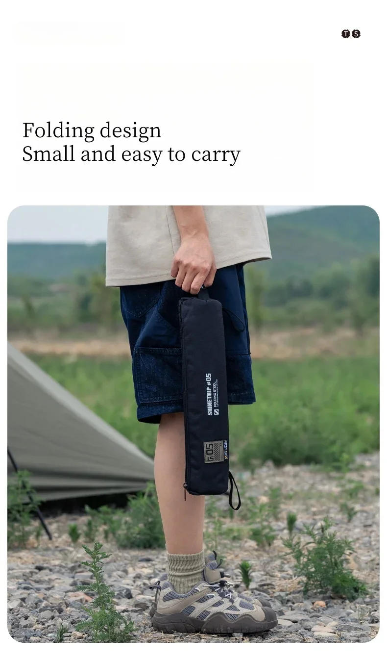 Description Picture 4 of itemOutdoor Fishing Stool Camping Tactical Stool Ultralight Folding Aluminum Picnic Chair Portable Tactical Folding Stools New