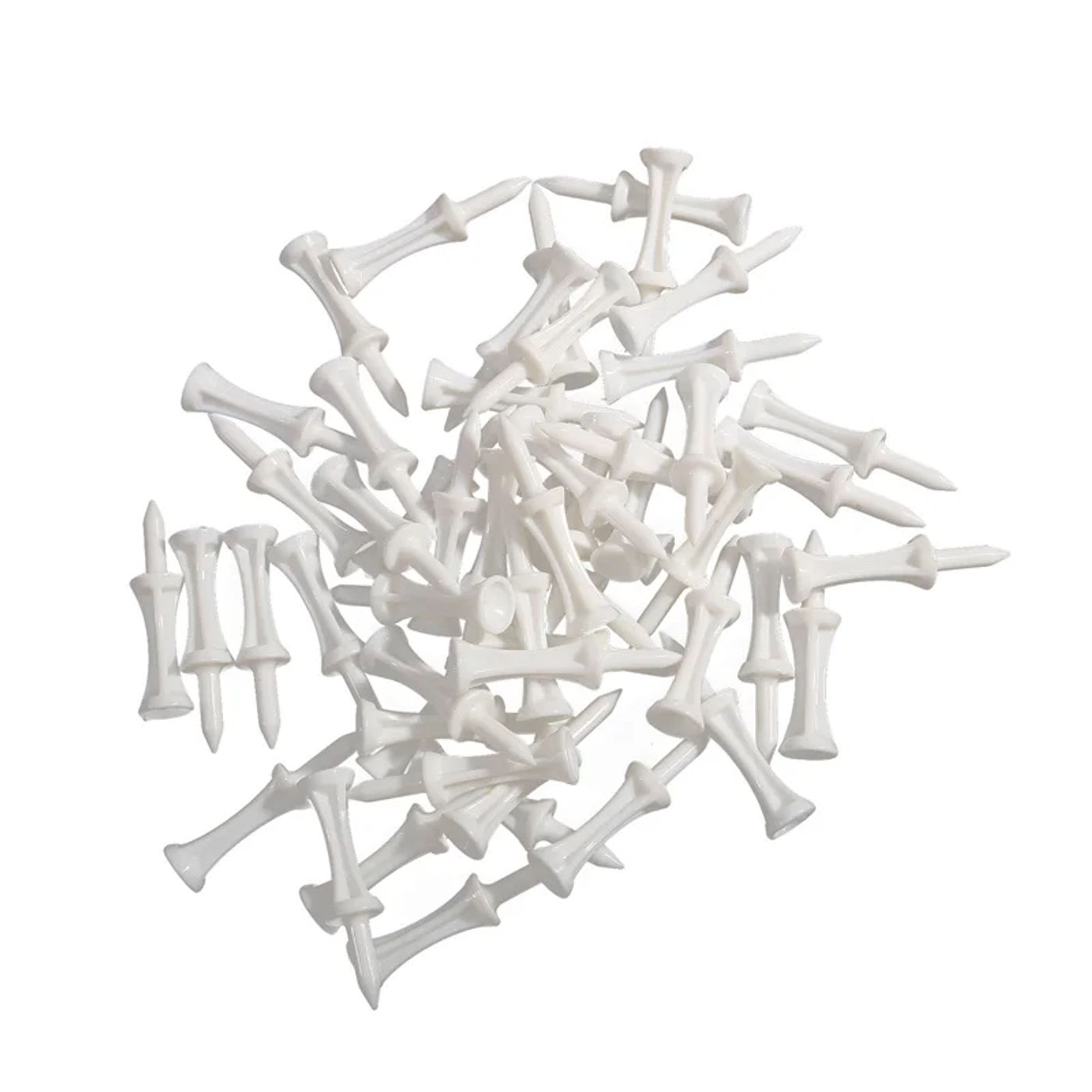 Description Picture 6 of item50 Pcs/Pack Professional Golf Tees 25mm-51mm Castle Orange Golfer Accessory Plastic golf tees perfect for Teeing the ball
