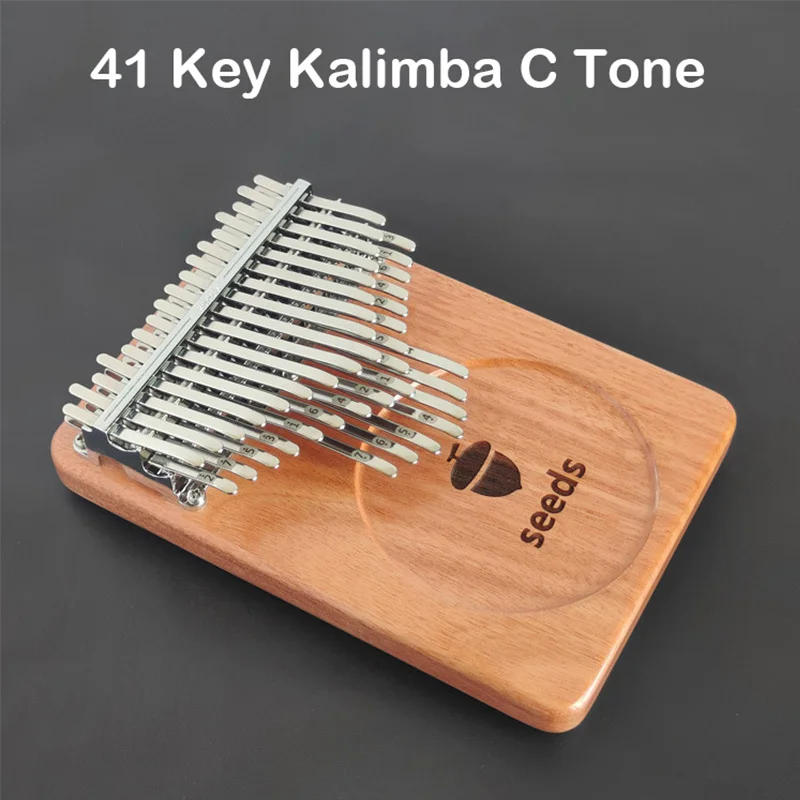Description Picture 2 of itemProfessional Kalimba 41 Keys Thumb Piano Full Veneer Solid Wood Okoume Wood Kalimba 41 Key Finger Piano Keyboard Instrument