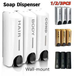 3/2/1 Soap Dispenser Wall Mount Shower Bath Shampoo Dispenser Liquid Soap Container Bathroom Accessories Soap And Gel Dispenser