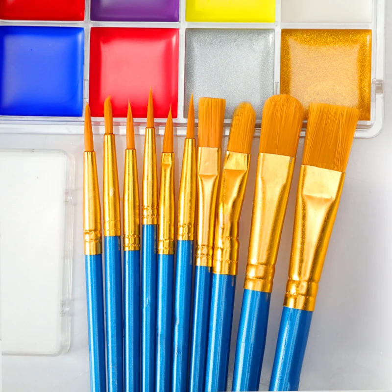 Description Picture 3 of item12-Color Facial And Body Painting Set, Safe And Non-Toxic, Suitable For Halloween, Carnival, children And Adults