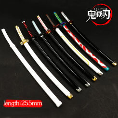 2023Demon Slayer Real Katana Swords 25cm Anime Demon Slayer Cosplay  Props Weapon Cosplay Props Battle Read Edge Bedroom Decor