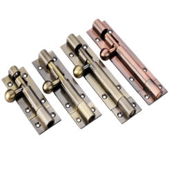 No punching Chinese retro bright latch door bolt bedroom lock house wooden door lock