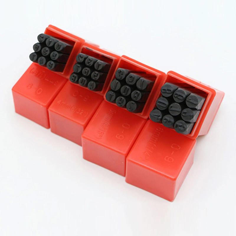 Description Picture 3 of itemNumber Letter Stamp Steel Stamp With Storage Box Punch Set Hardened Metal Leather DIY Craft Embossing Handmade Carving Tool