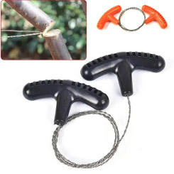 Manual Hand Steel Travel Tools Outdoor Camping Hiking Rope Chain Saw Practical Portable Emergency Survival Gear Steel Wire Kits
