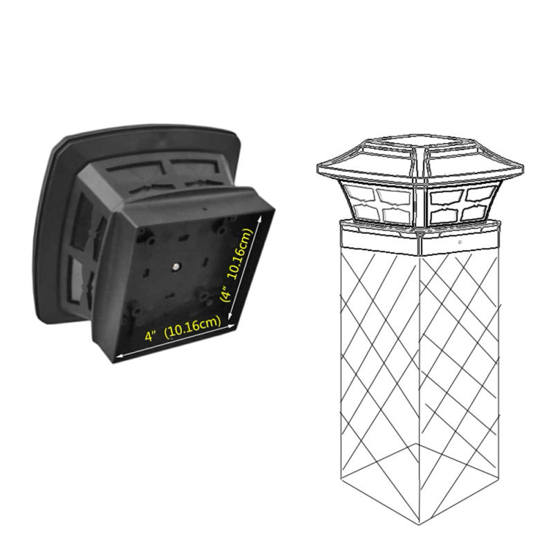 Description Picture 5 of itemSolar Post Cap Deck Lamp LED Waterproof Outdoor Pillar Light Garden Fence Decorations Outdoor Lighting Fixture