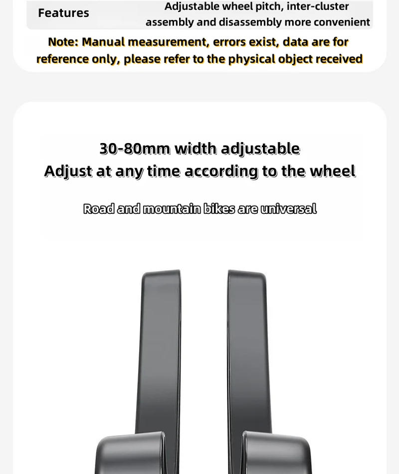 Description Picture 5 of itemAdjustable bicycle frame diameter 30-80mm durable non-skateboard stable floor bicycle display stand for home and outdoor practic