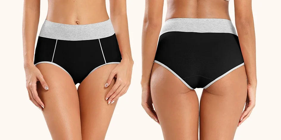 Description Picture 4 of itemPOKARLA Women High Waist Cotton Underwear Comfortable Postpartum C Section Panties Breathable Tummy Control Underpants Plus Size