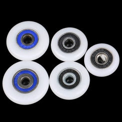 1Pcs/4Pcs Fastener Hardware Shower Door Roller 19/23/25/27/29mm with Screw Sliding Door Pulley Silent Nylon Runner Wheels