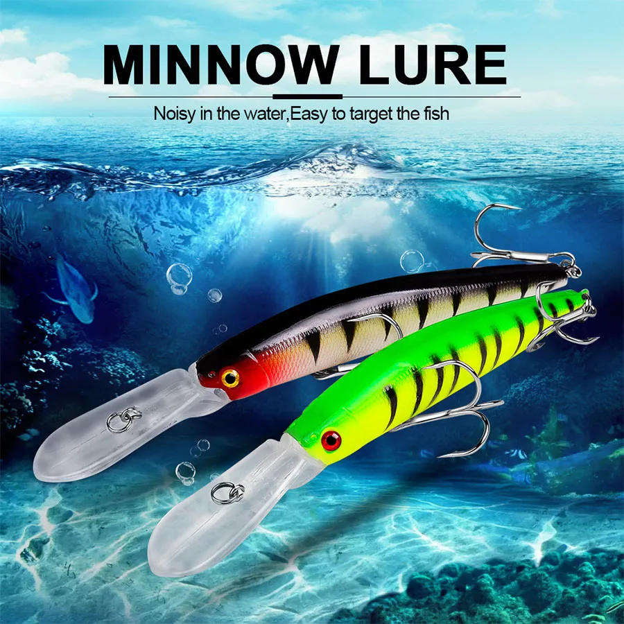 Description Picture 4 of itemCrankbaits Fishing Lures Jerkbait Minnow Hard Bait Artificial Wobblers For Trolling Pike Top Water Carp Fishing Tackle Swimbait
