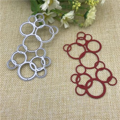 Bubble Frame Metal Cutting Dies Stencil Scrapbooking Photo Album Card Paper Embossing Craft DIY