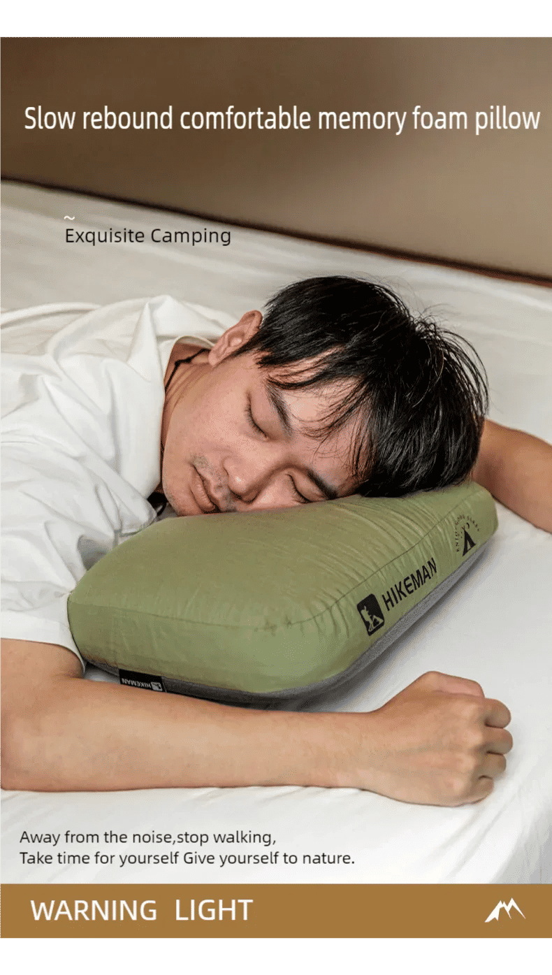 Description Picture 2 of itemHIKEMAN Outdoor Pillow Memory Cotton Cervical Pillow Portable Breathable Camping Gears Travel Sleeping Supplies with Storage Bag