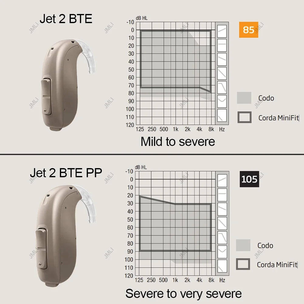 Description Picture 4 of item2024 New Oticon Jet 2 BTE PP hearing aid 48Channel Programmable Digital hearing aids Mobile Phone Remote Adjust Hearing Care Aid