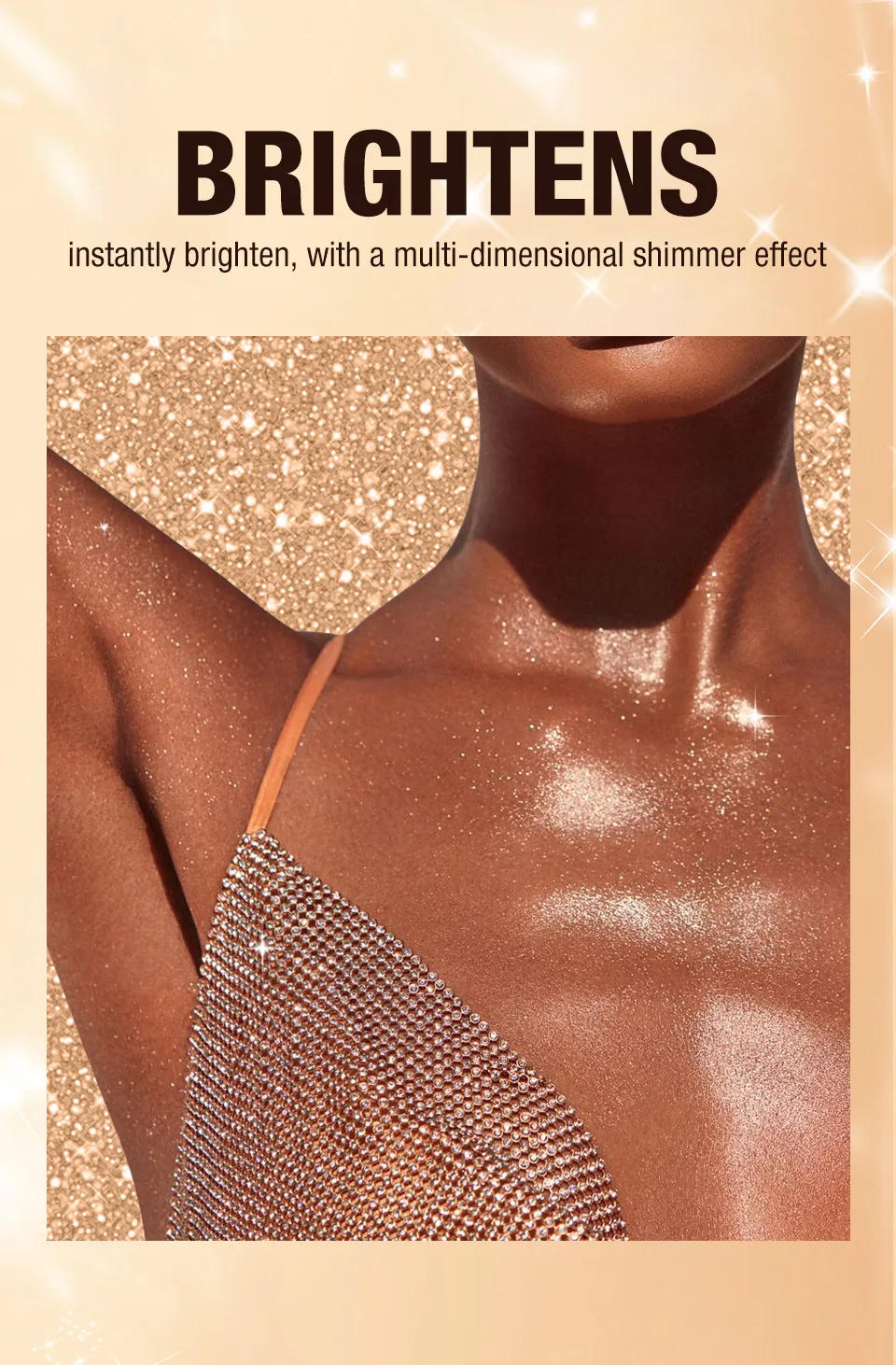 Description Picture 3 of itemHighlighter Powder Body Glitter Powder Shimmer Contour Blush Sparkling Makeup for Face Eye Body Highligh Makeup