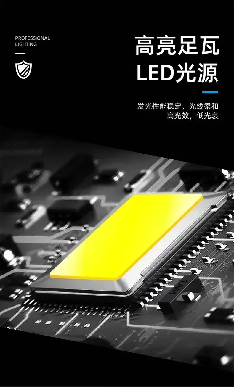 Description Picture 5 of itemLED Smart Sensor Flood Light, Outdoor Wall Light, Garden Waterproof Spotlight, Black and White, 10W, 20W, 30W, 50W, 100W, 220V