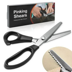3/5/7/10/18mm Stainless Steel Scissors Triangle Teeth Lace Cloth Crafts Dressmaking Zig Zag Cut Tailor's Scissors Sewing Shears